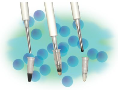Move magnetic particles and not liquids